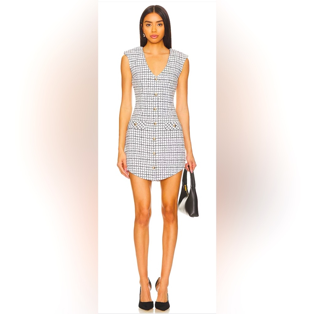Amanda Uprichard -Tweed Black and White Dress/Medium.